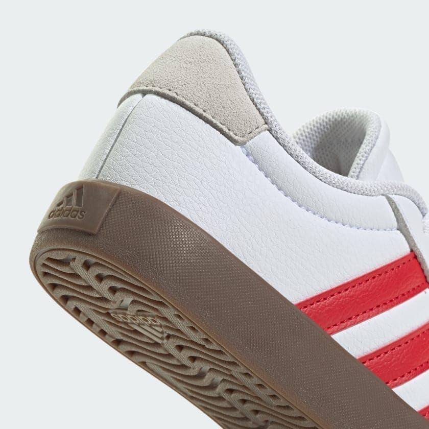 imageadidas Kids Vl Court 30 ShoesWhiteBetter ScarletGrey