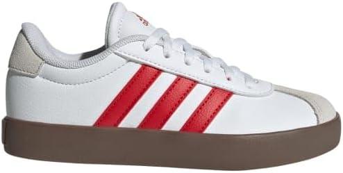 imageadidas Kids Vl Court 30 ShoesWhiteBetter ScarletGrey