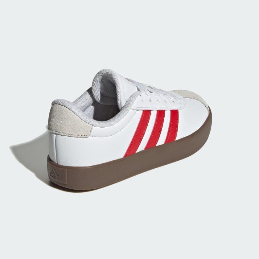 imageadidas Kids Vl Court 30 ShoesWhiteBetter ScarletGrey