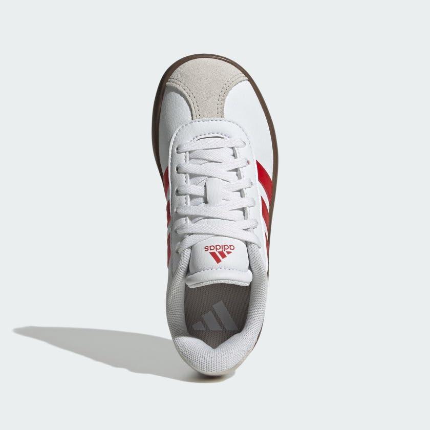 imageadidas Kids Vl Court 30 ShoesWhiteBetter ScarletGrey