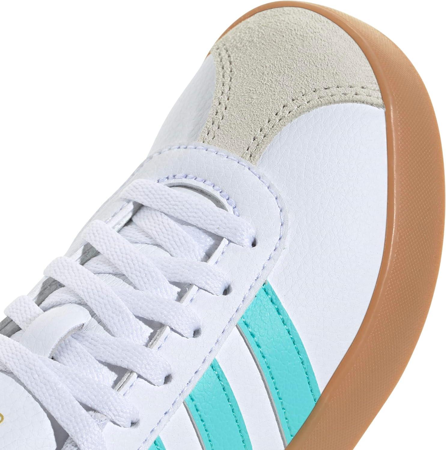 imageadidas Kids Vl Court 30 ShoesWhiteFlash AquaAlumina