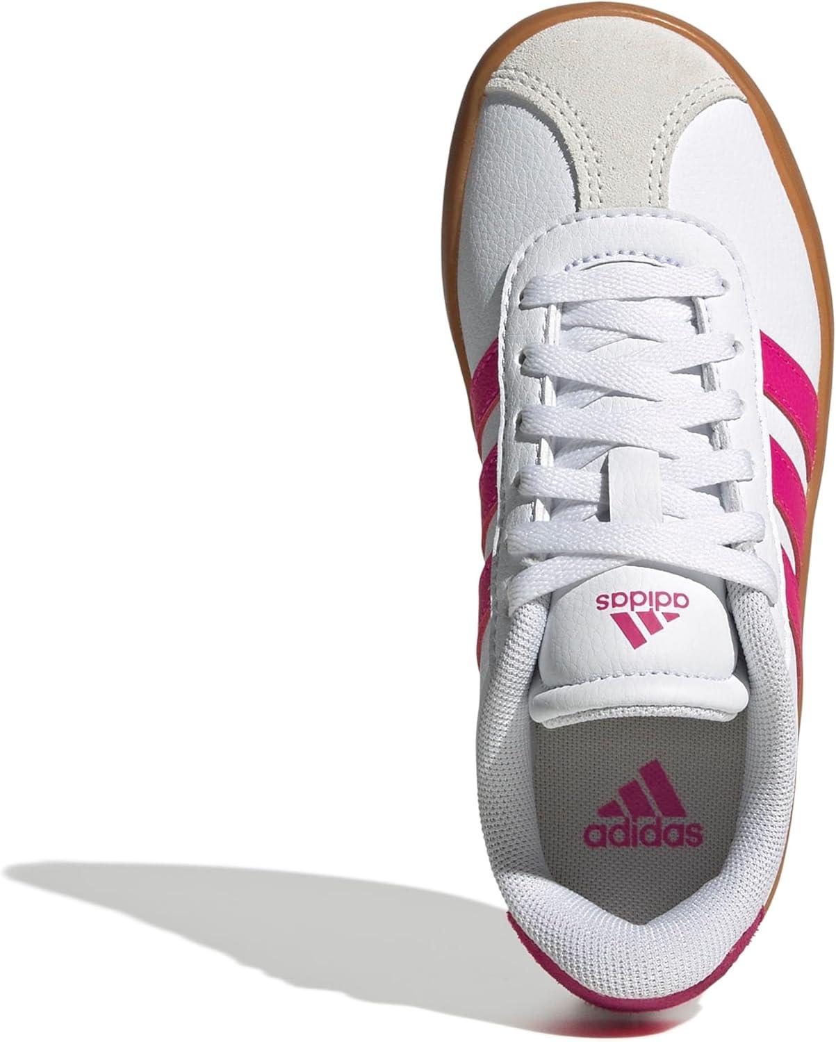 imageadidas Kids Vl Court 30 ShoesWhiteShock PinkCrystal White