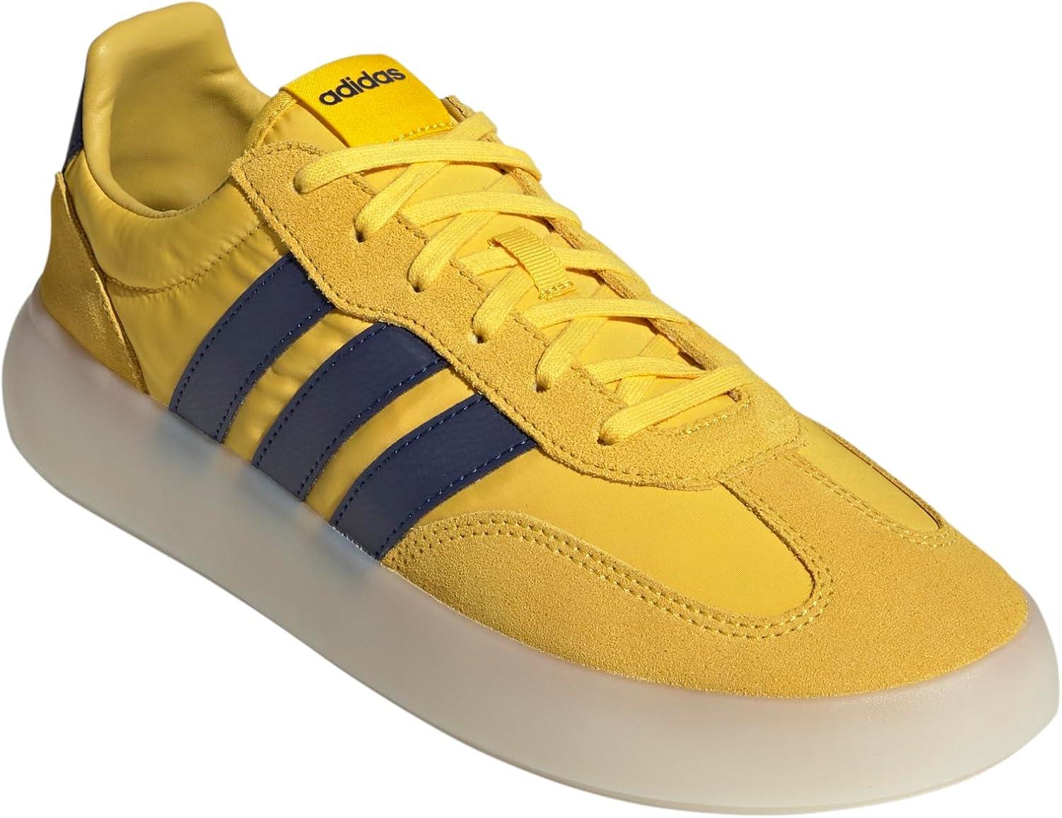 imageadidas Mens Barreda Decode ShoeUtility YellowDark BlueOff White
