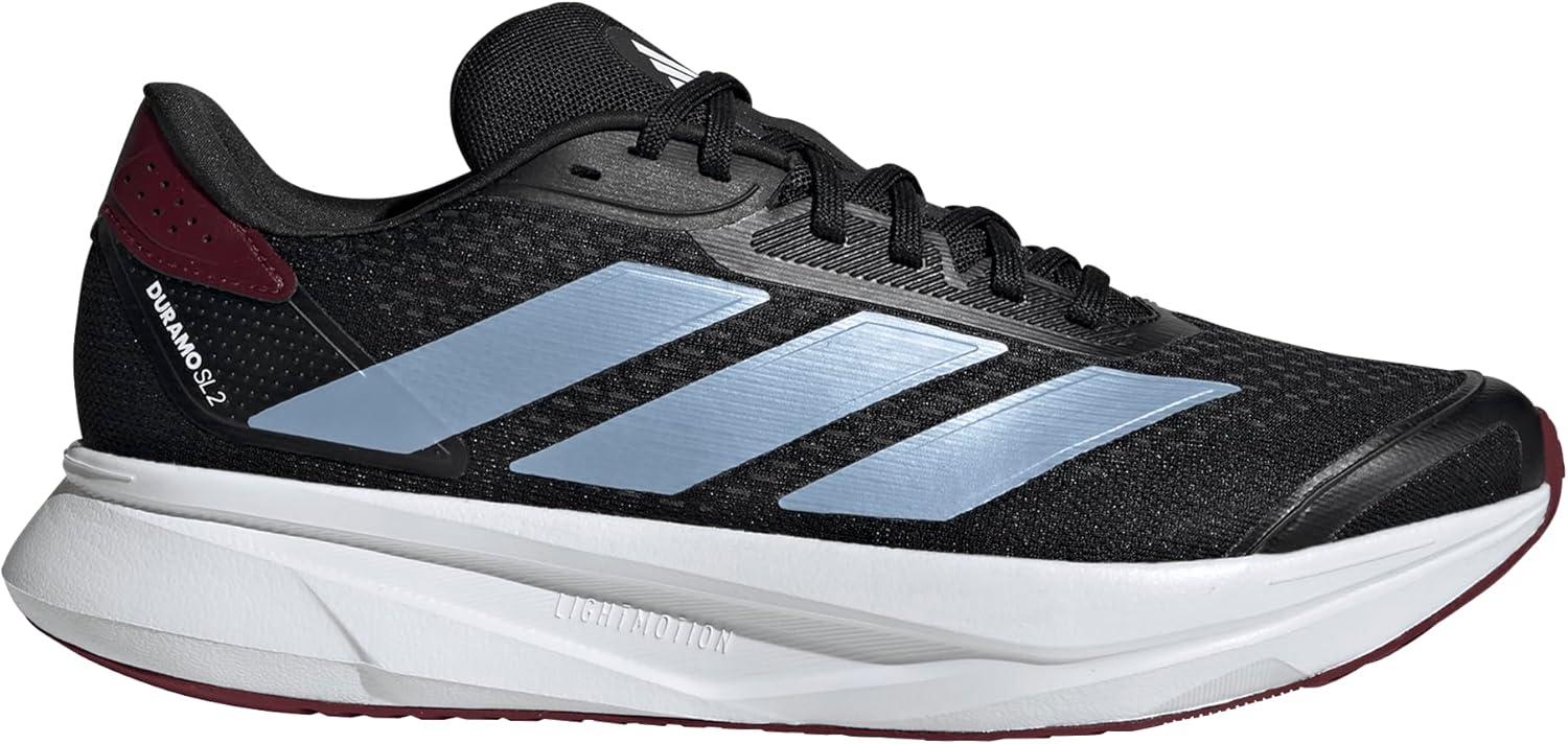 imageadidas Mens Duramo Sl 2 Running ShoeBlackBlueShadow Red