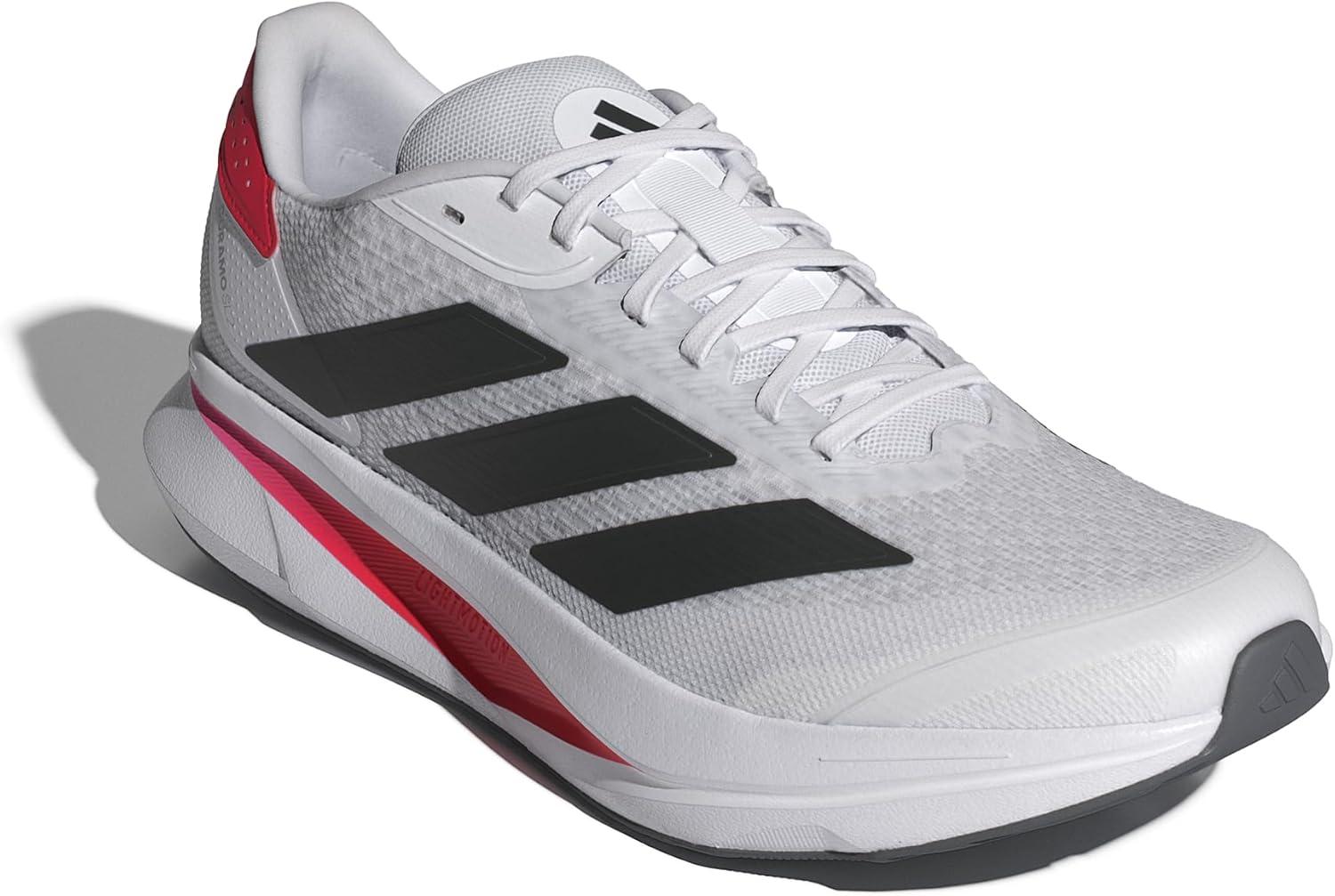 imageadidas Mens Duramo Sl 2 Running ShoeWhiteBlackLucid Red