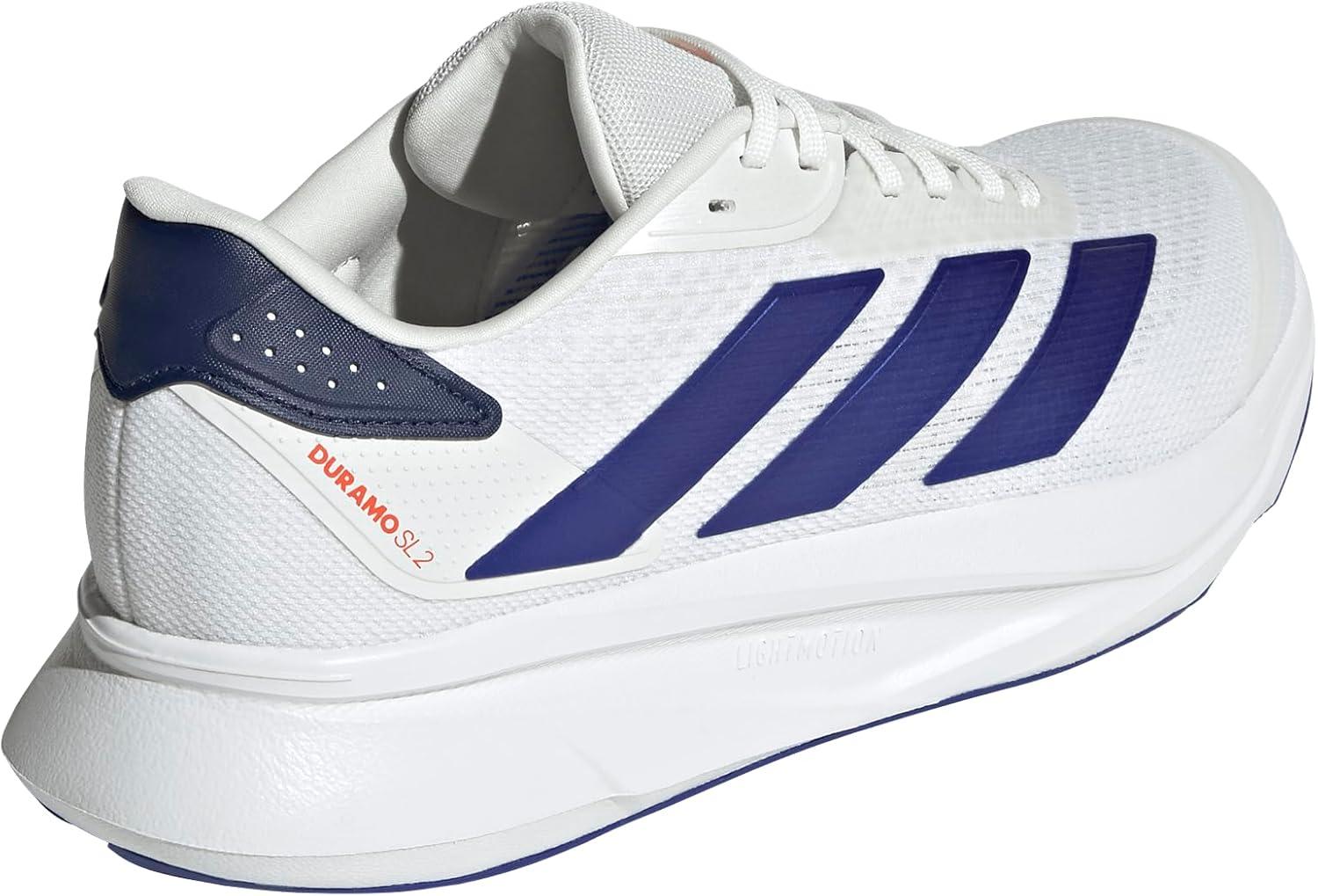 imageadidas Mens Duramo Sl 2 Running ShoeWhiteLucid BlueDark Blue