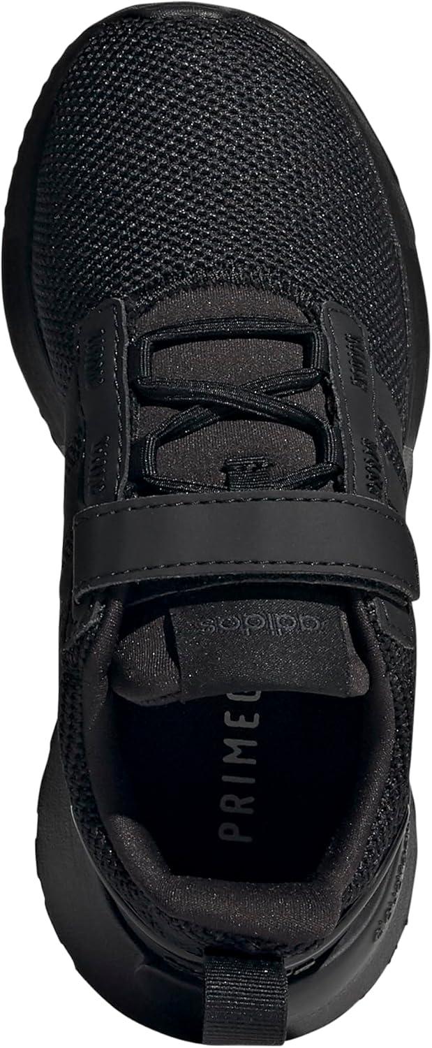 imageadidas UnisexChild Racer TR21 Running ShoeBlackBlackCarbon Cross Strap