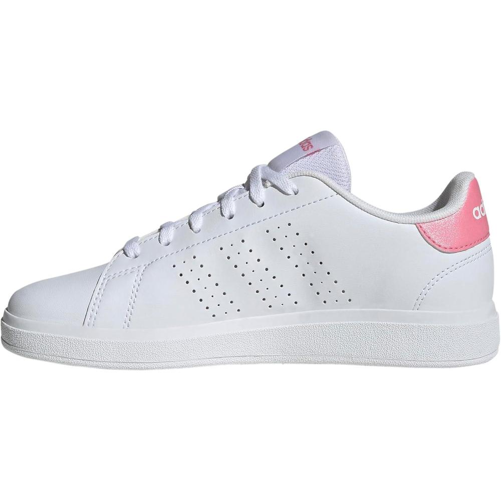 imageAdidas UnisexChild Advantage Base 20WhiteBliss PinkCore Black