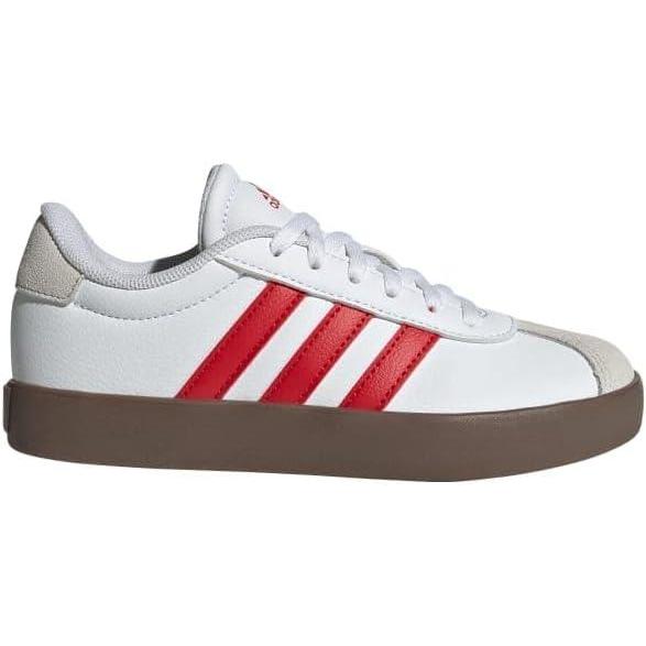 imageadidas Kids Vl Court 30 ShoesWhiteBetter ScarletGrey