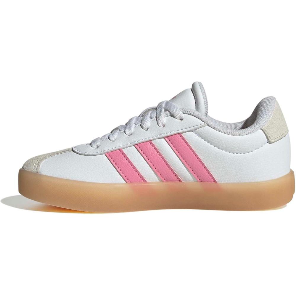 imageadidas Kids Vl Court 30 ShoesWhiteBliss PinkAlumina