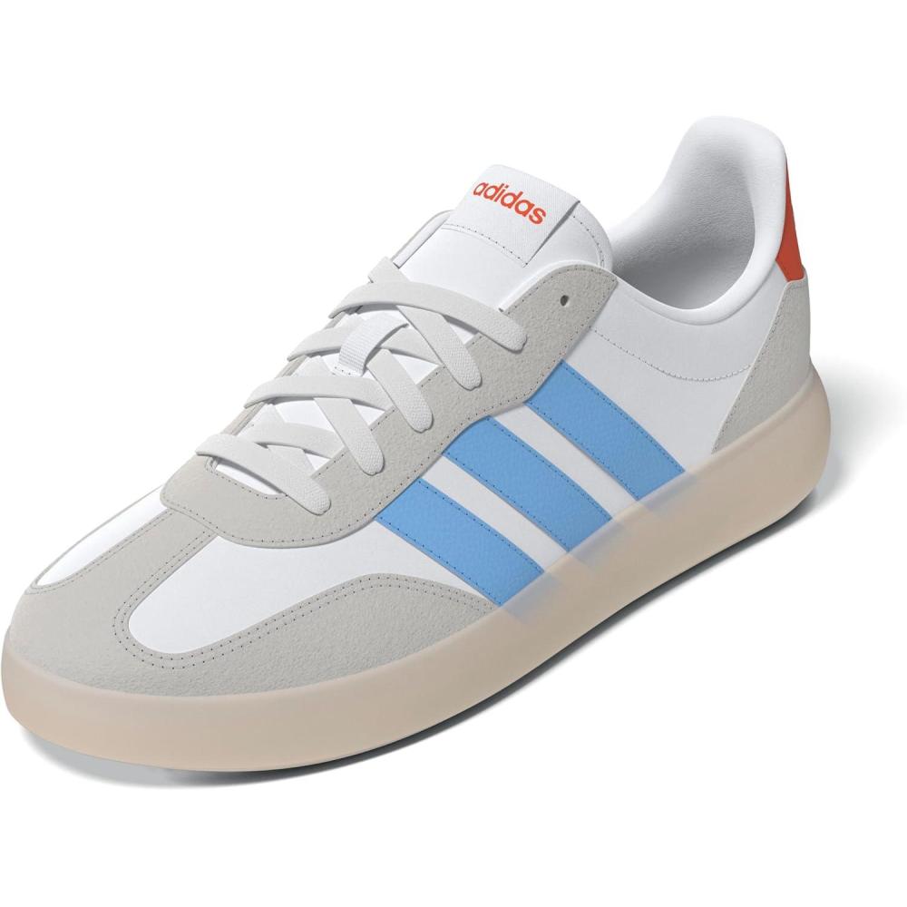 imageadidas Mens Barreda Decode ShoeWhiteSemi Blue BurstSemi Impact Orange