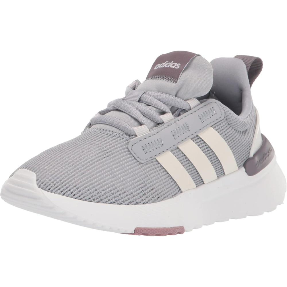 imageadidas UnisexChild Racer TR21 Running ShoeHalo SilverZero MetallicDash Grey