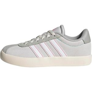 adidas Kids’ Vl Court 3.0 Shoes(Dash Grey/White/Lime Burst)