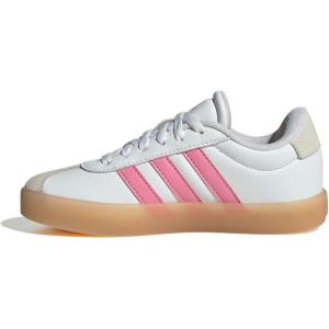 adidas Kids’ Vl Court 3.0 Shoes(White/Bliss Pink/Alumina)