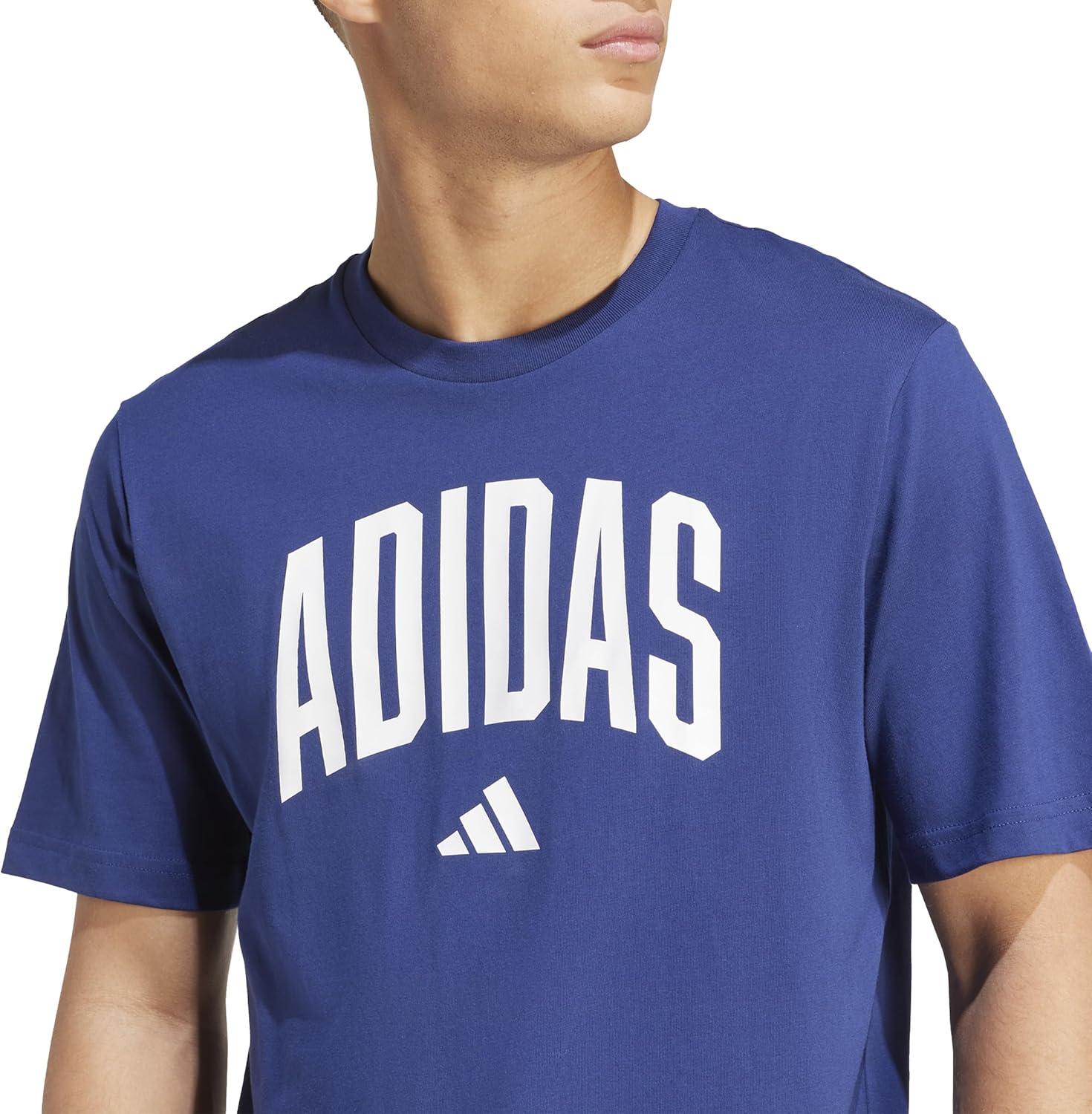 imageAdidas Mens Codes Collegiate Graphic TShirtDark BlueLineage