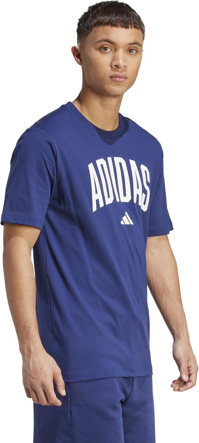 imageAdidas Mens Codes Collegiate Graphic TShirtDark BlueLineage