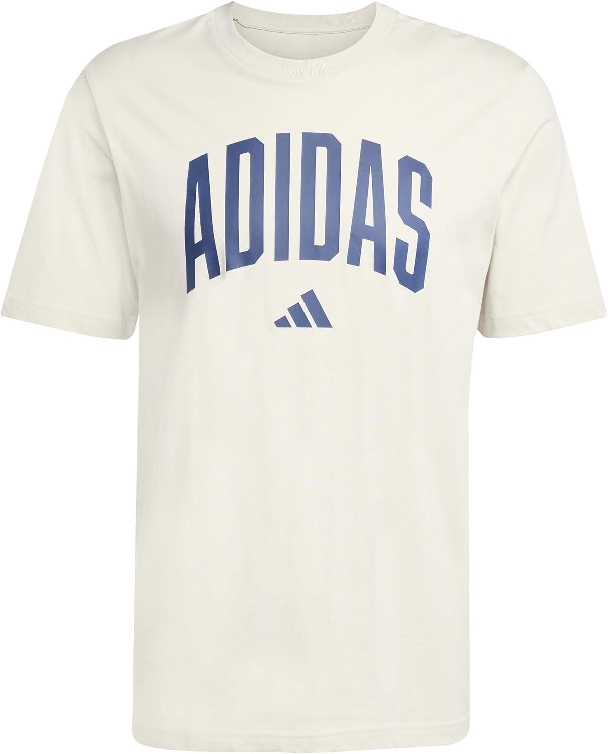 imageAdidas Mens Codes Collegiate Graphic TShirtWonder AluminaLineage