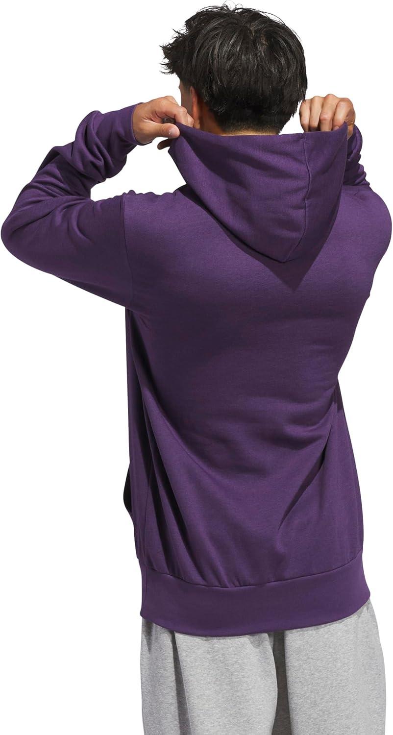 imageadidas Mens Big Logo Graphic HoodieAurora Plum