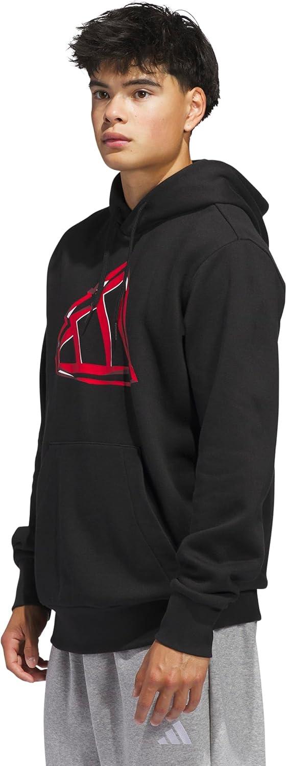 imageadidas Mens Big Logo Graphic HoodieBlack