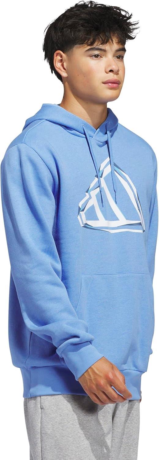 imageadidas Mens Big Logo Graphic HoodieBlue FusionWhite