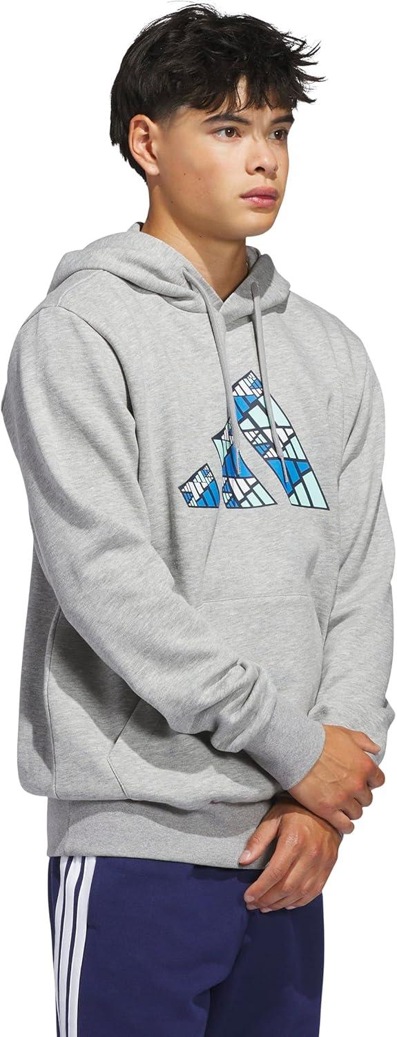 imageadidas Mens Big Logo Graphic HoodieMedium Grey Heather