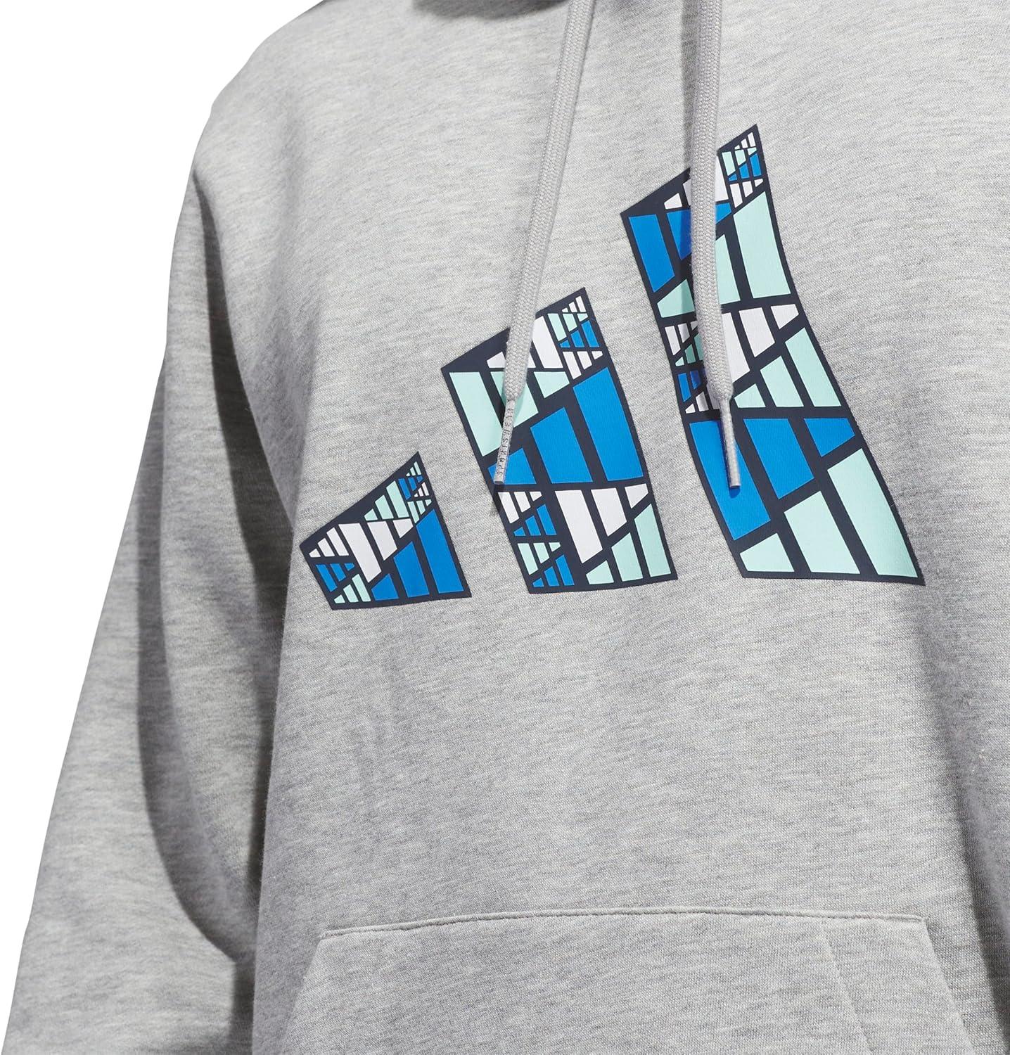 imageadidas Mens Big Logo Graphic HoodieMedium Grey Heather