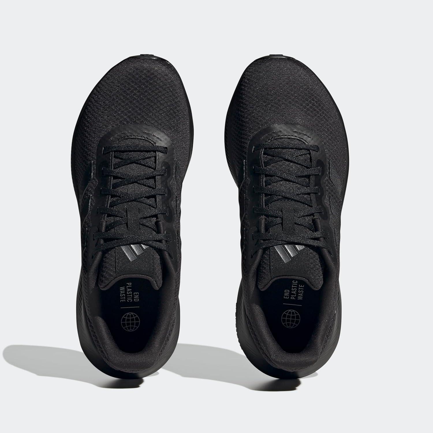 imageadidas Mens Run Falcon 30 ShoeBlackBlackCarbon