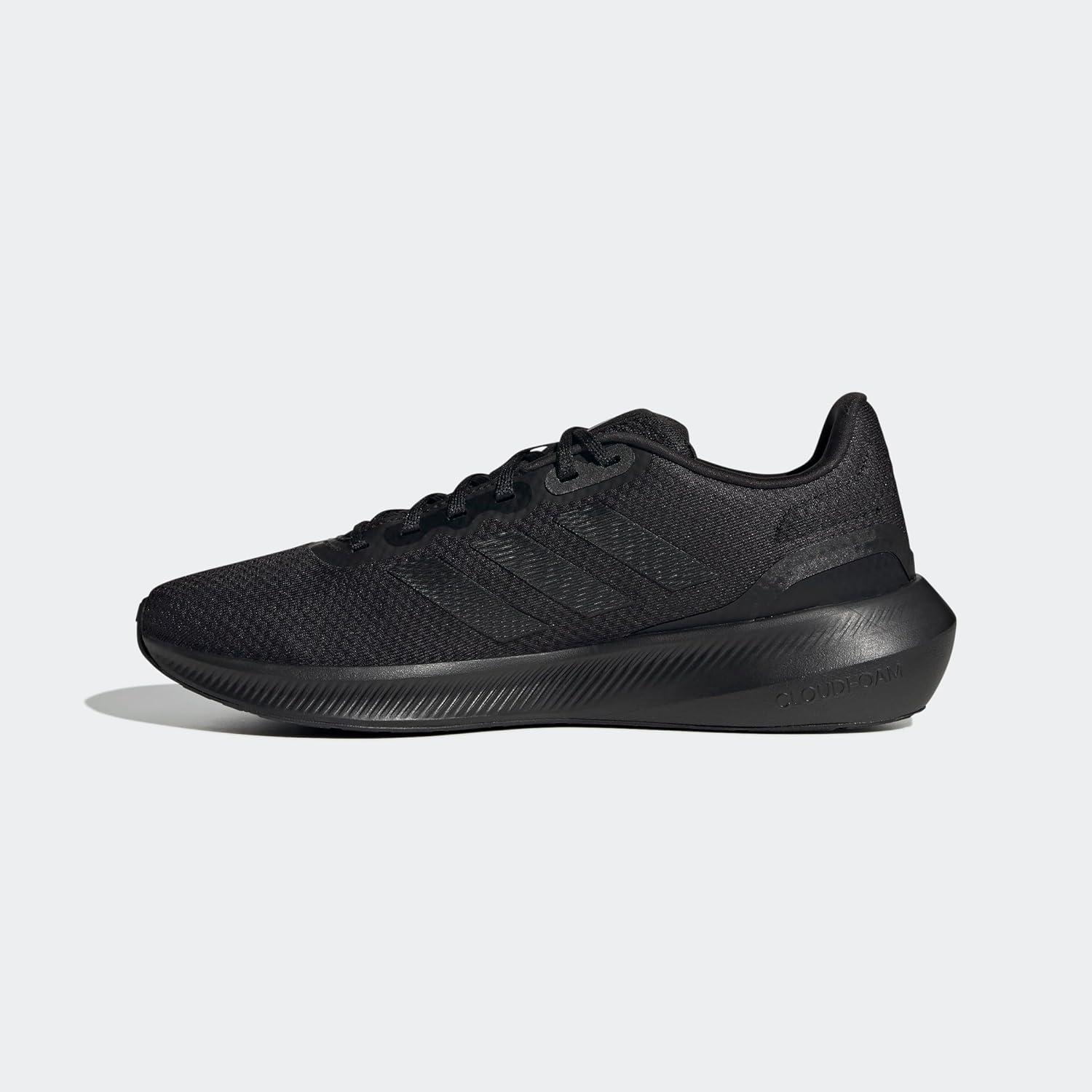 imageadidas Mens Run Falcon 30 ShoeBlackBlackCarbon