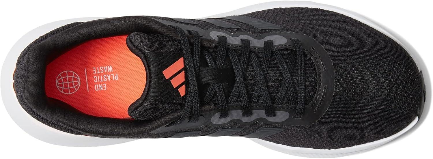 imageadidas Mens Run Falcon 30 ShoeBlackCarbonSolar Red