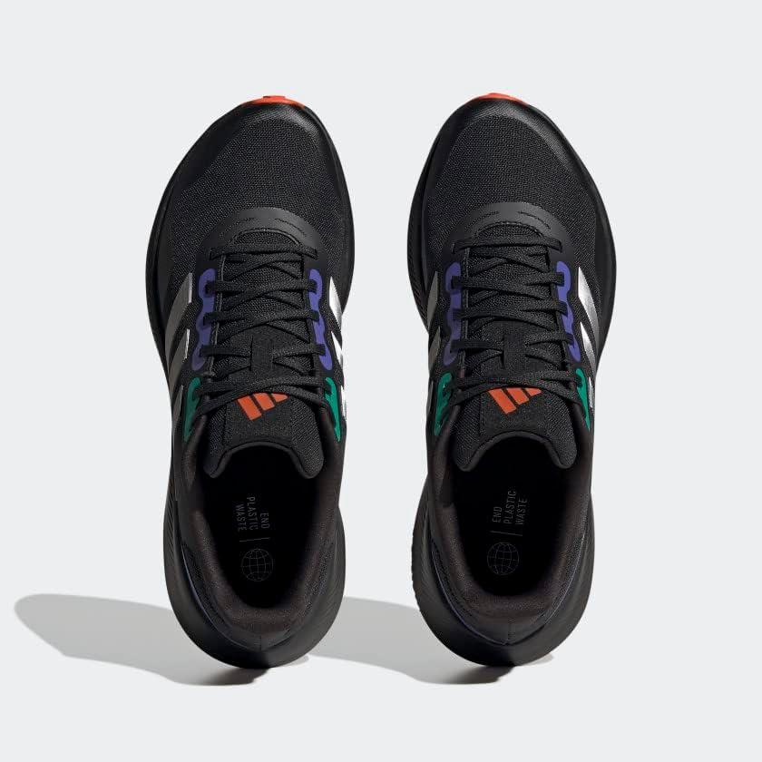 imageadidas Mens Run Falcon 30 ShoeBlackSilver Metallic
