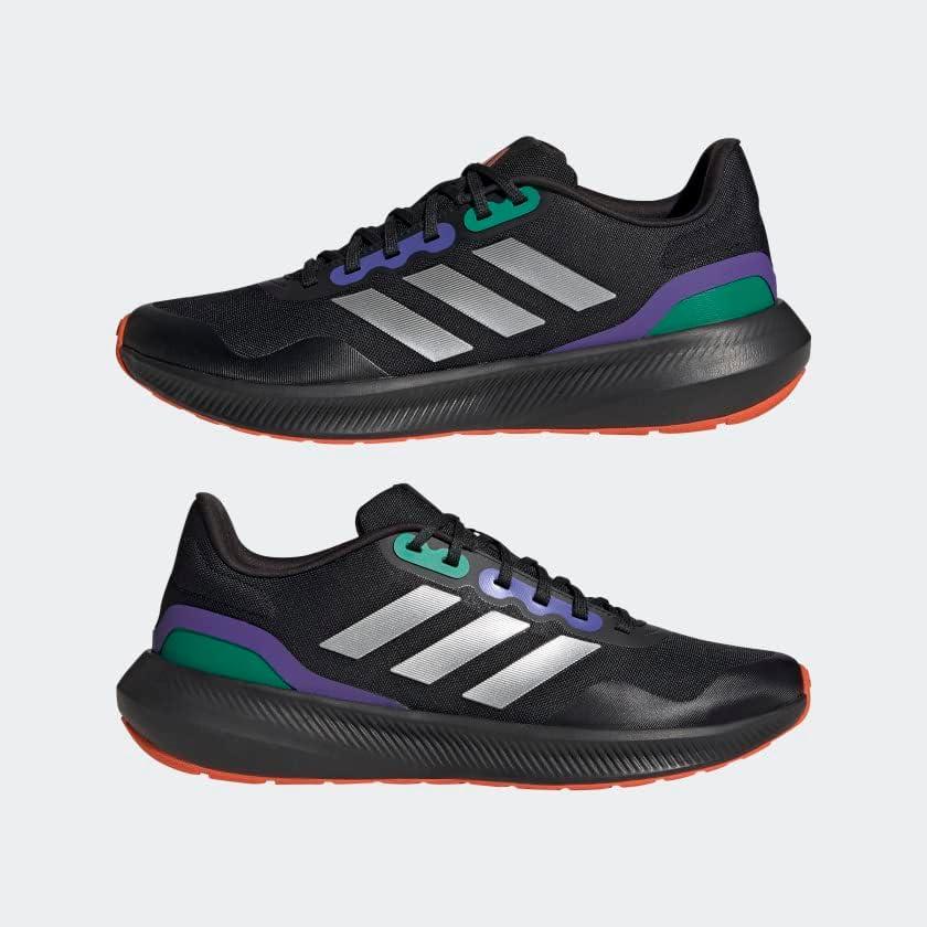 imageadidas Mens Run Falcon 30 ShoeBlackSilver Metallic