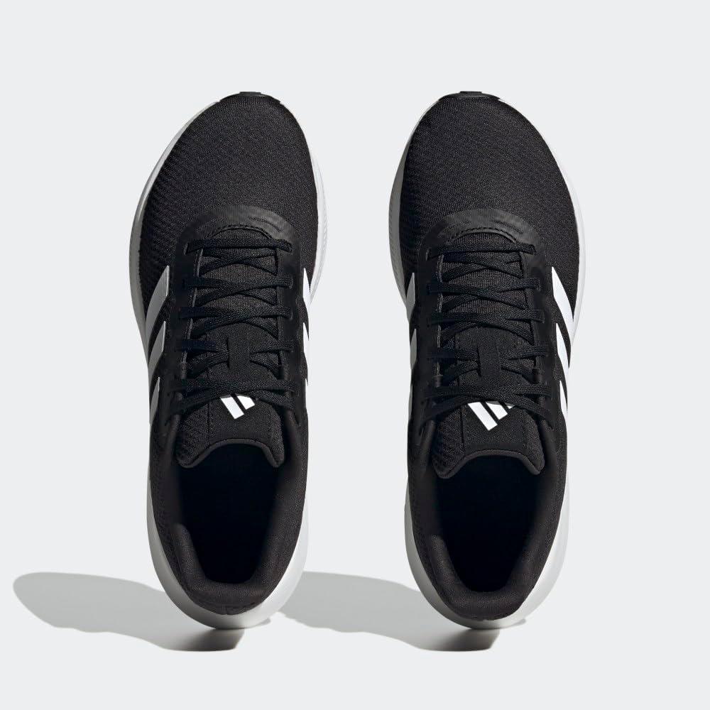 imageadidas Mens Run Falcon 30 ShoeBlackWhiteBlack