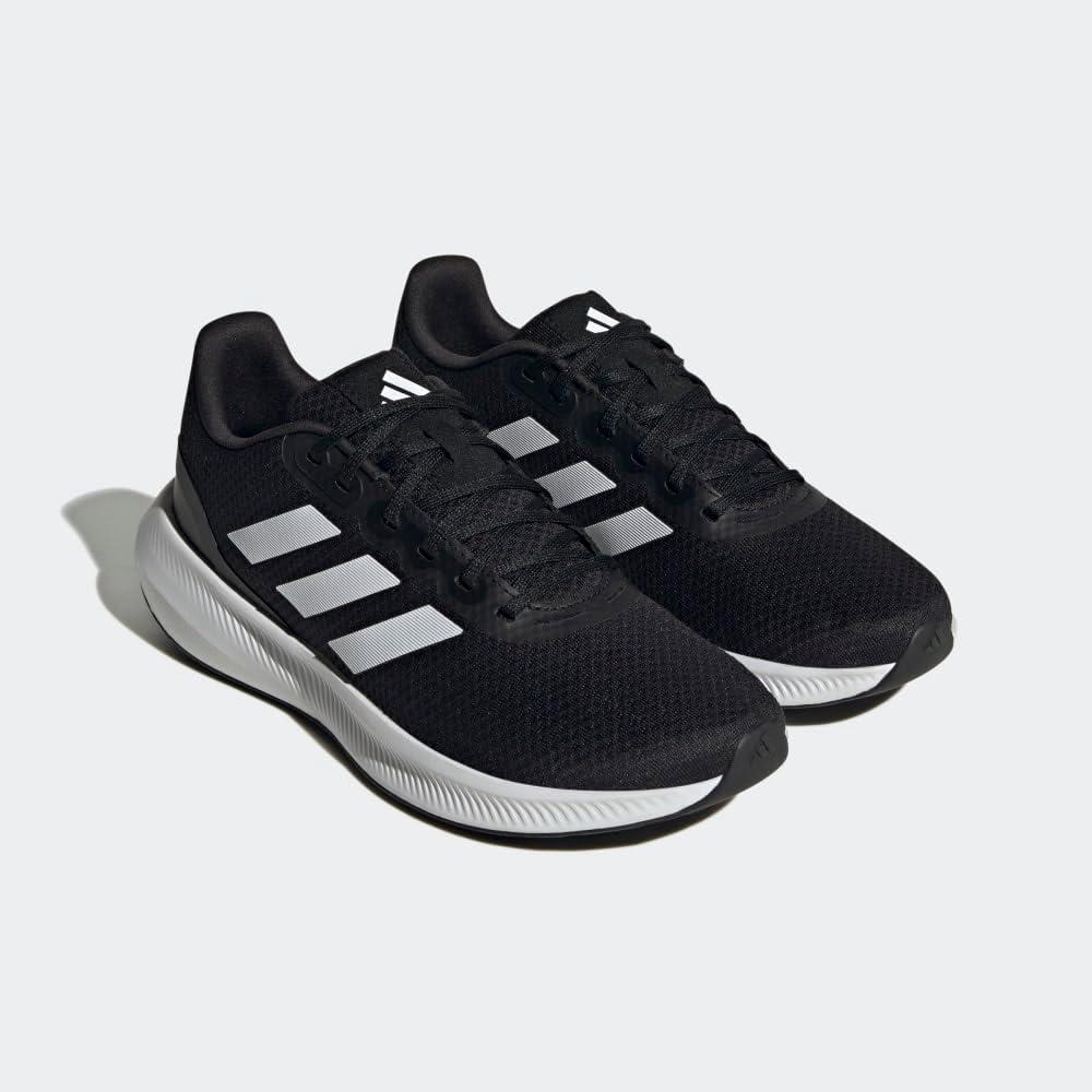 imageadidas Mens Run Falcon 30 ShoeBlackWhiteBlack