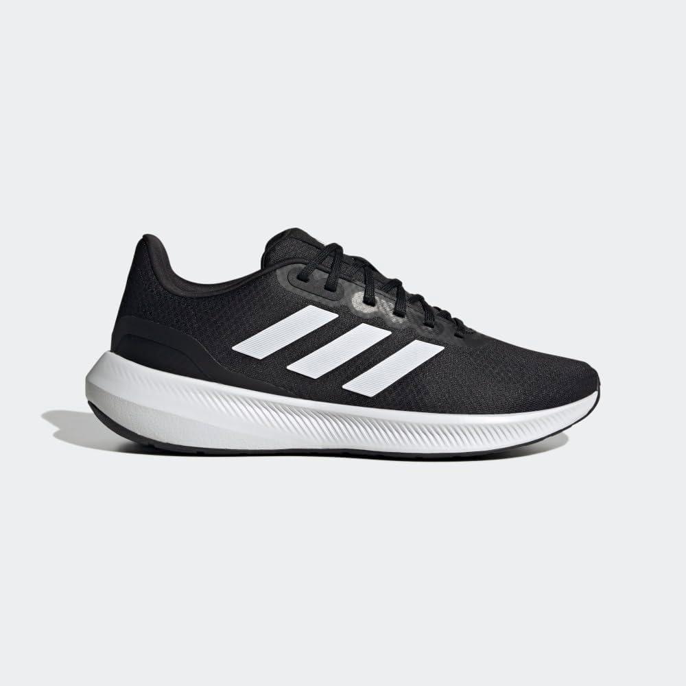 imageadidas Mens Run Falcon 30 ShoeBlackWhiteBlack