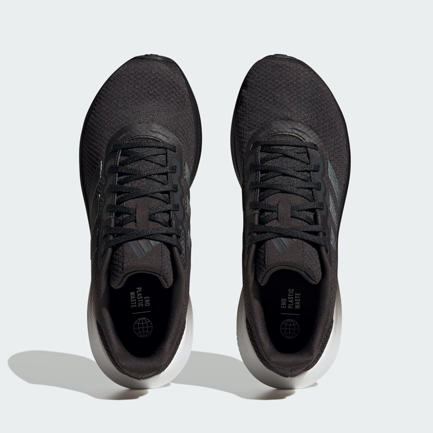 imageadidas Mens Run Falcon 30 ShoeCore Black Black Blue Met Carbon