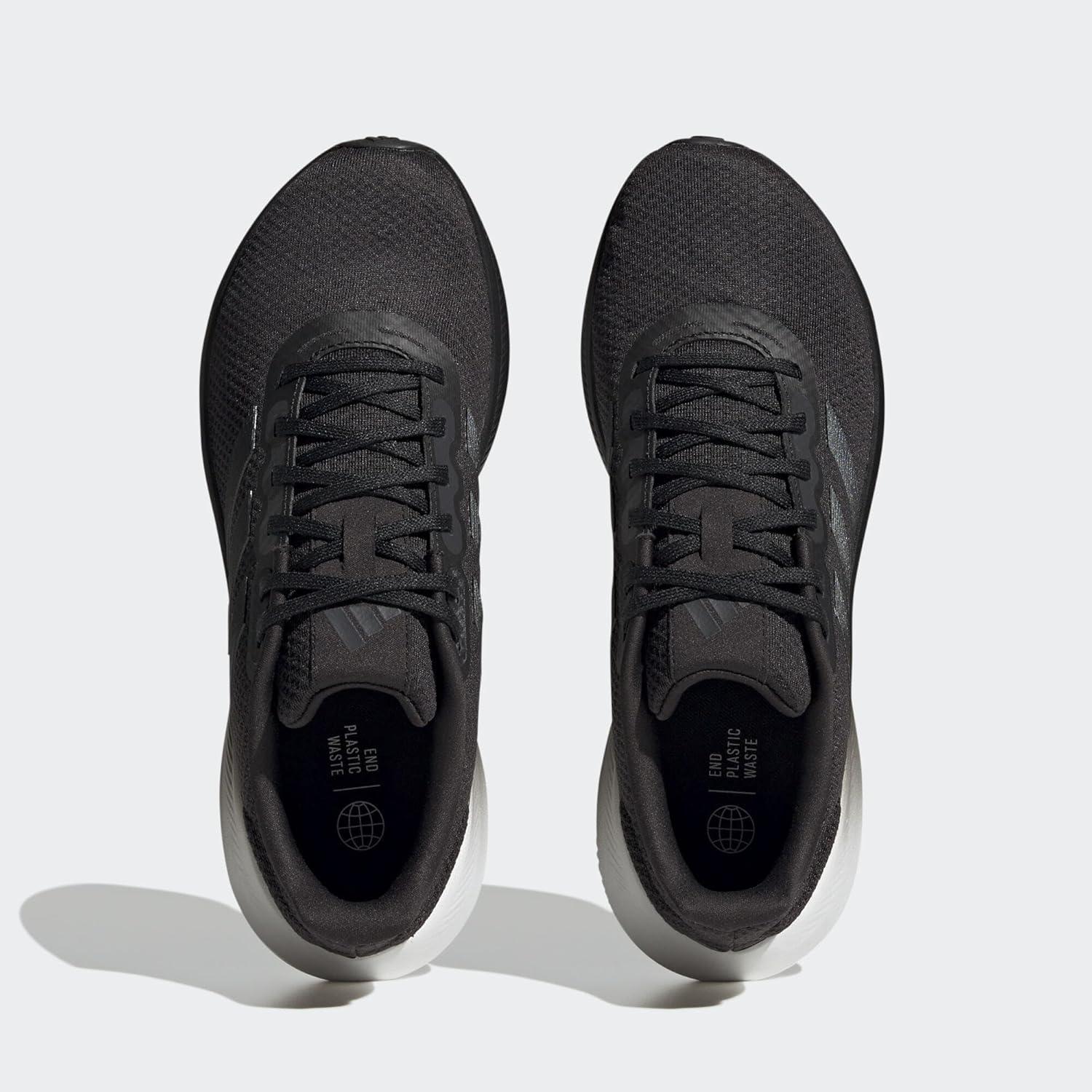 imageadidas Mens Run Falcon 30 ShoeCore Black Black Blue Met Carbon