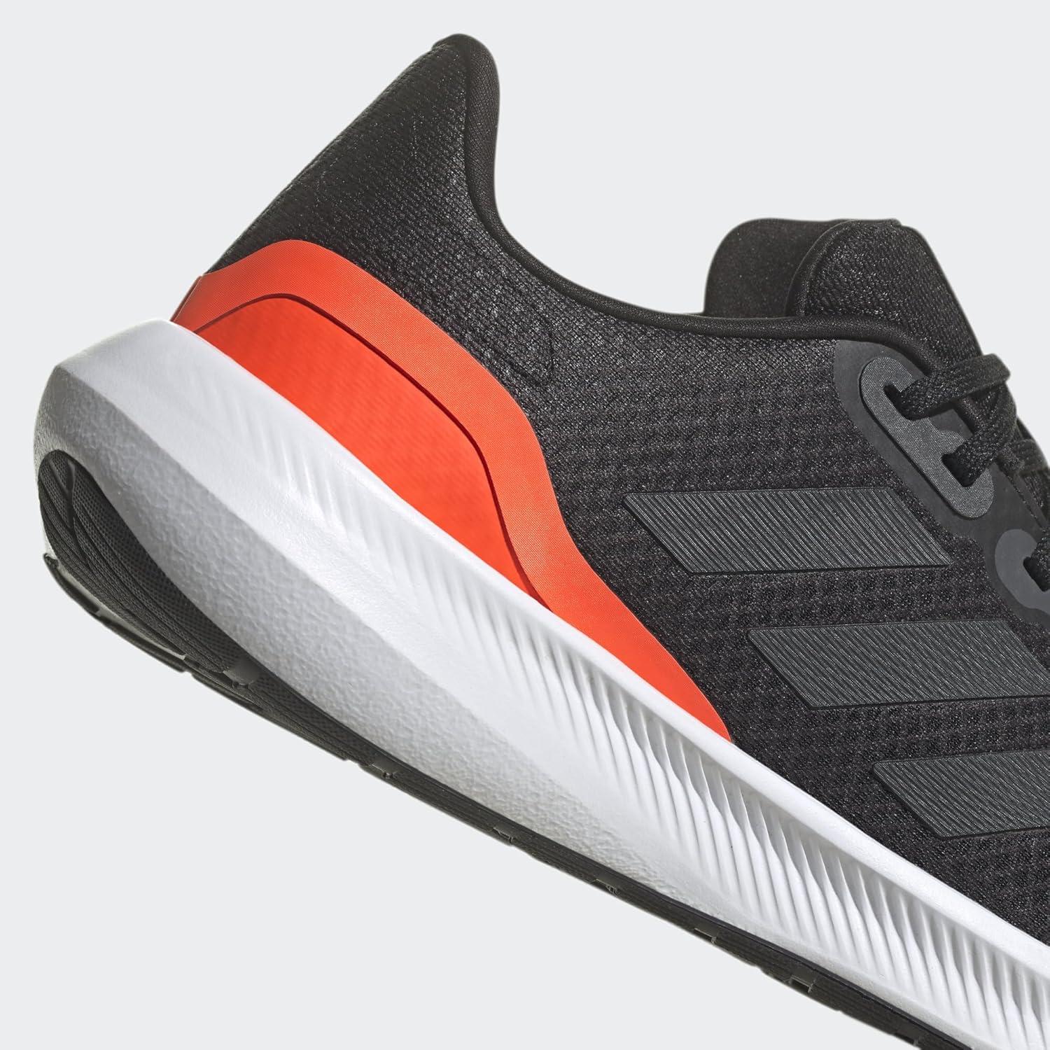 imageadidas Mens Run Falcon 30 ShoeCore Black Carbon Solar Red