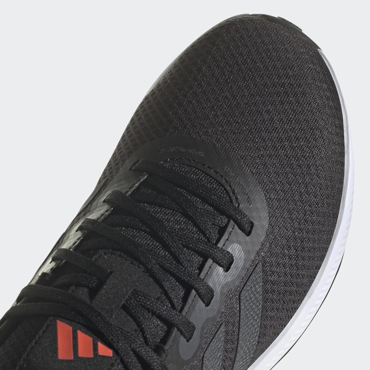 imageadidas Mens Run Falcon 30 ShoeCore Black Carbon Solar Red