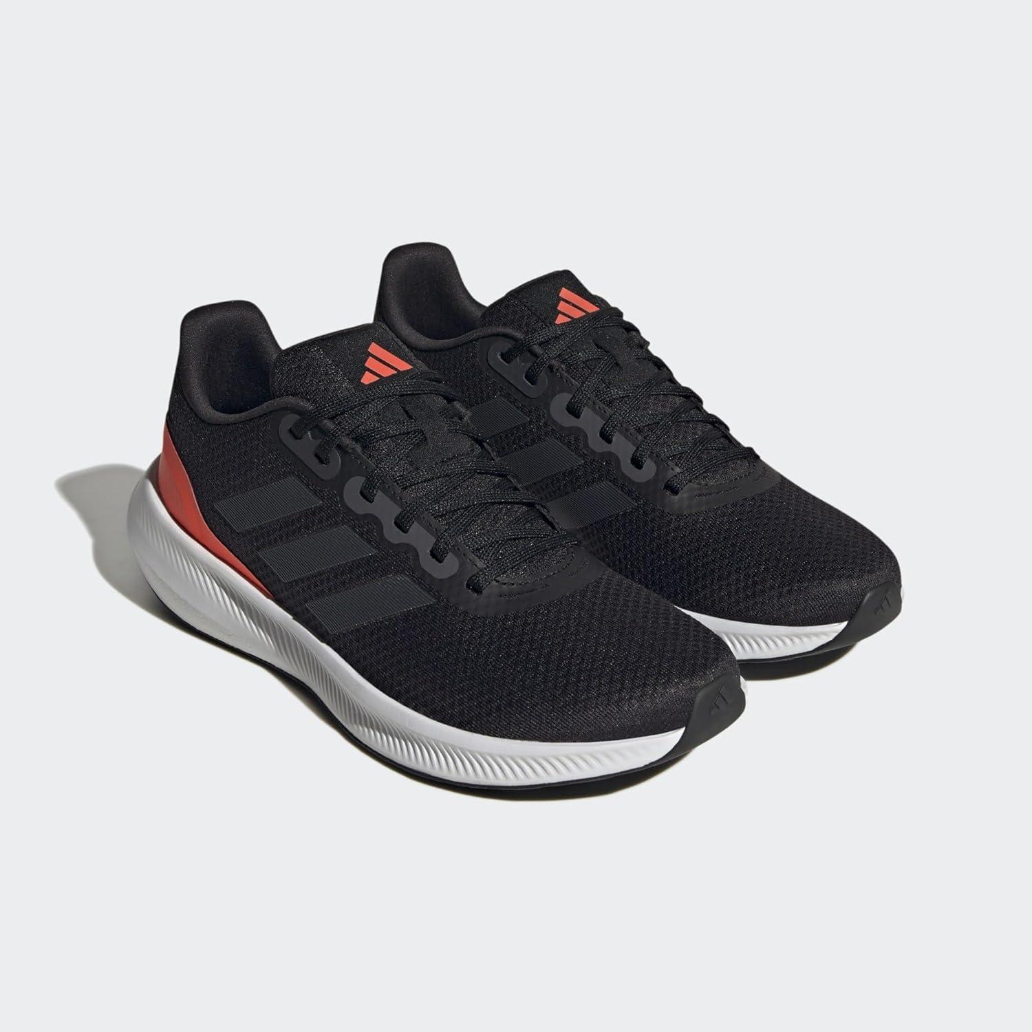 imageadidas Mens Run Falcon 30 ShoeCore Black Carbon Solar Red