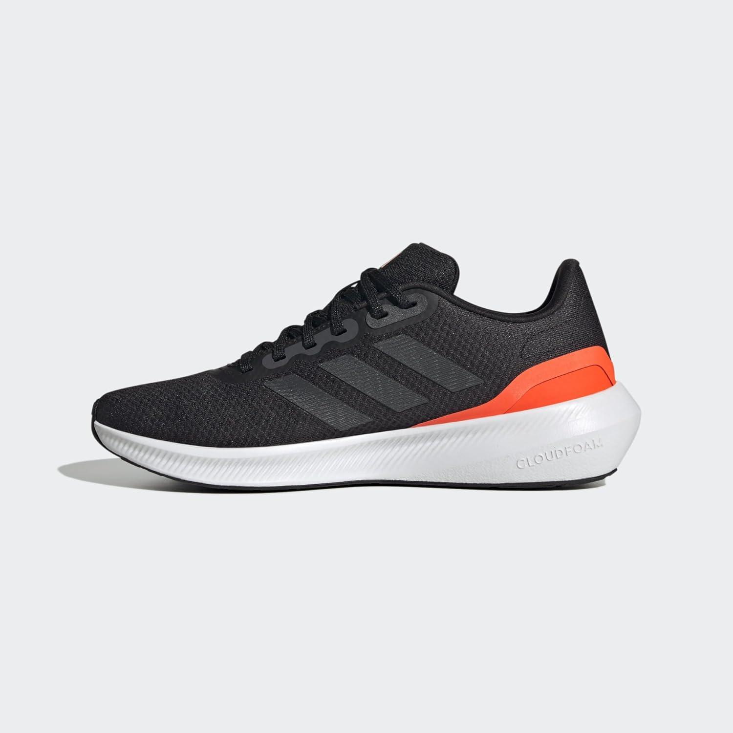 imageadidas Mens Run Falcon 30 ShoeCore Black Carbon Solar Red