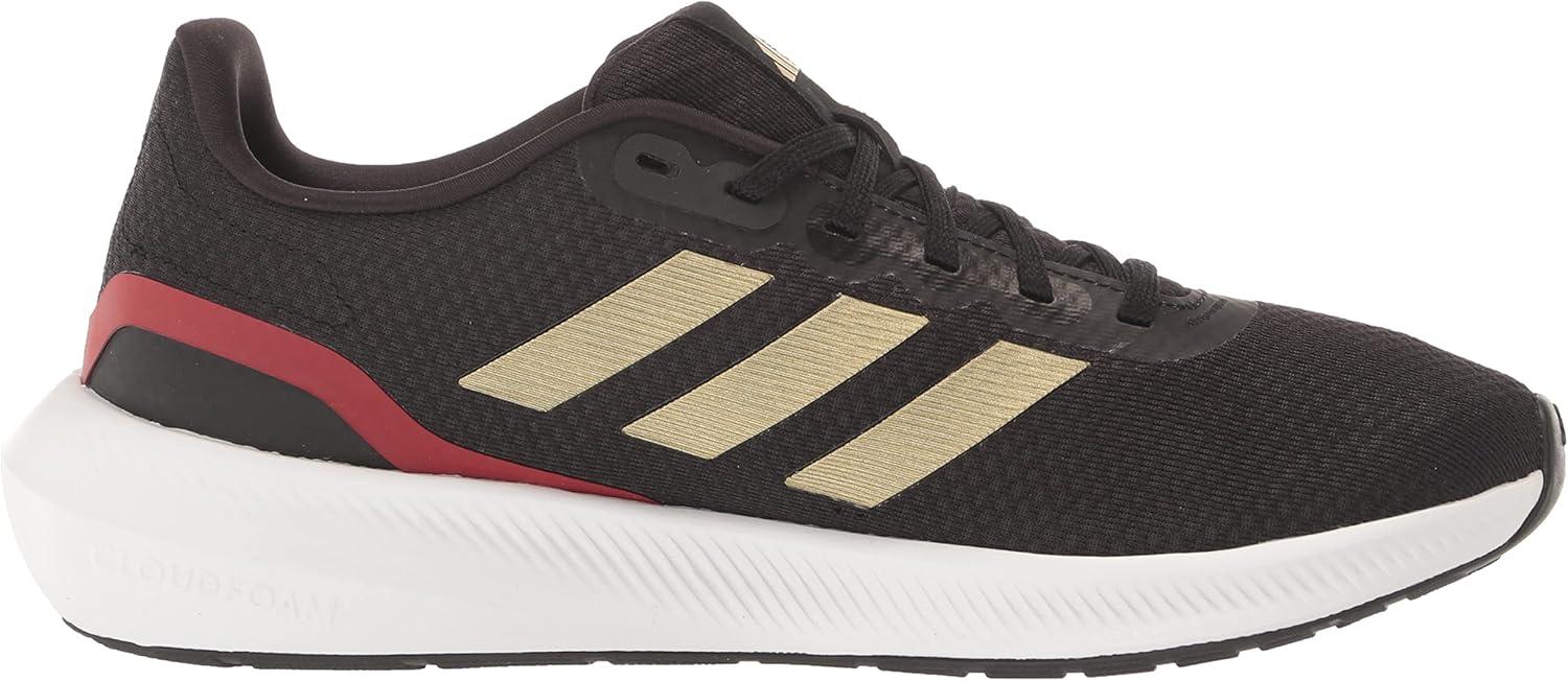 imageadidas Mens Run Falcon 30 ShoeCore BlackGold MetallicBetter Scarlet