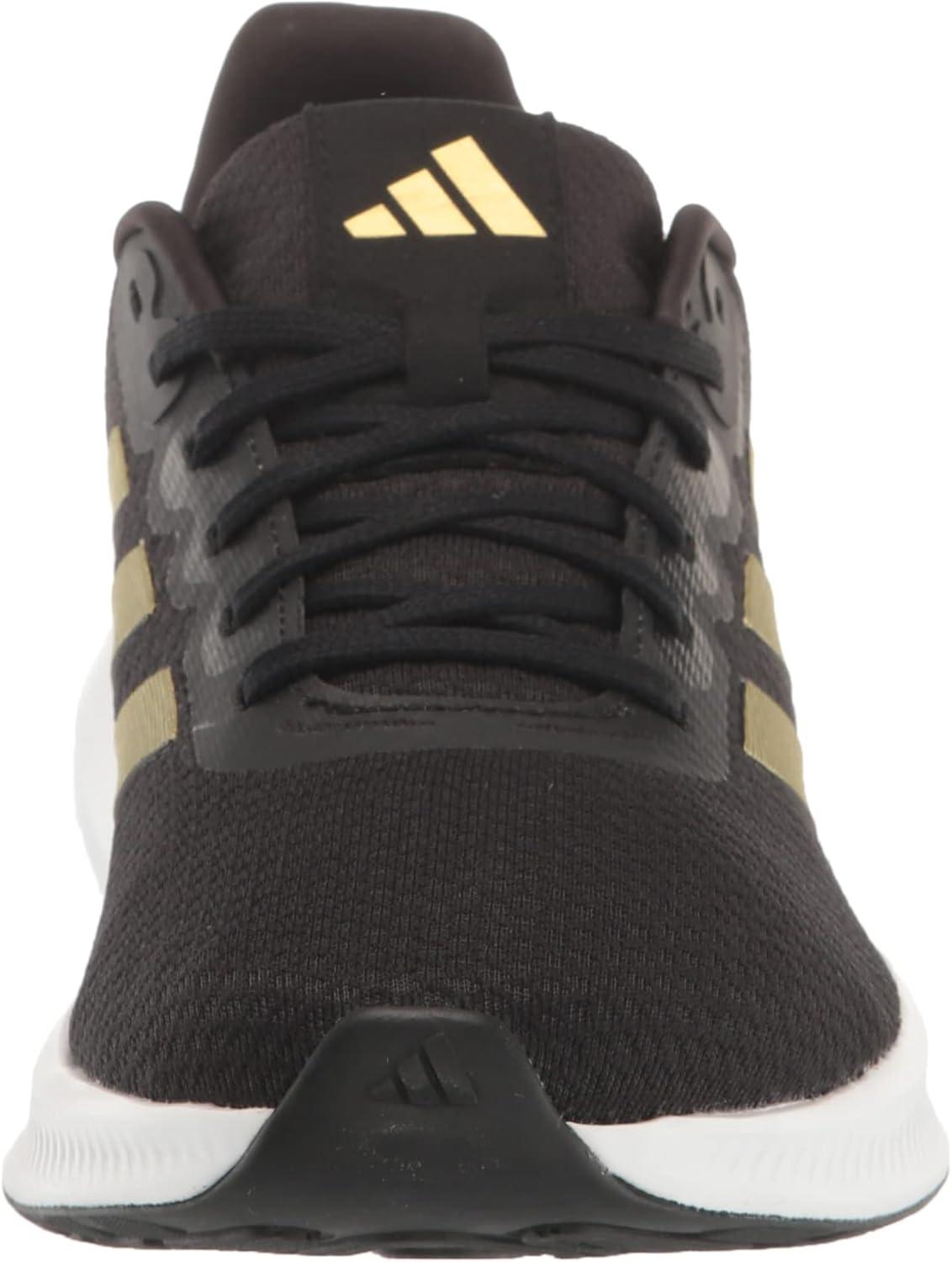 imageadidas Mens Run Falcon 30 ShoeCore BlackGold MetallicBetter Scarlet
