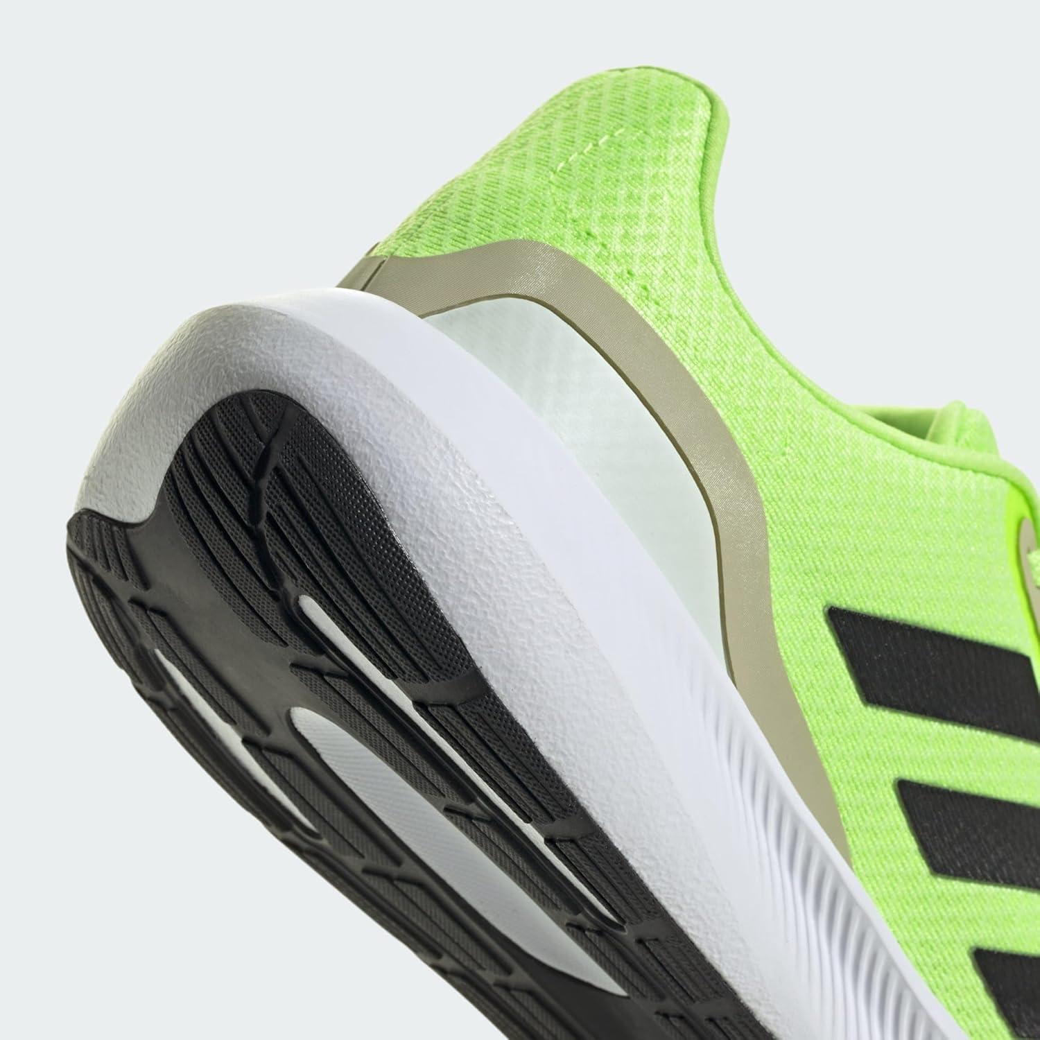 imageadidas Mens Run Falcon 30 ShoeGreen Spark Core Black Putty Grey
