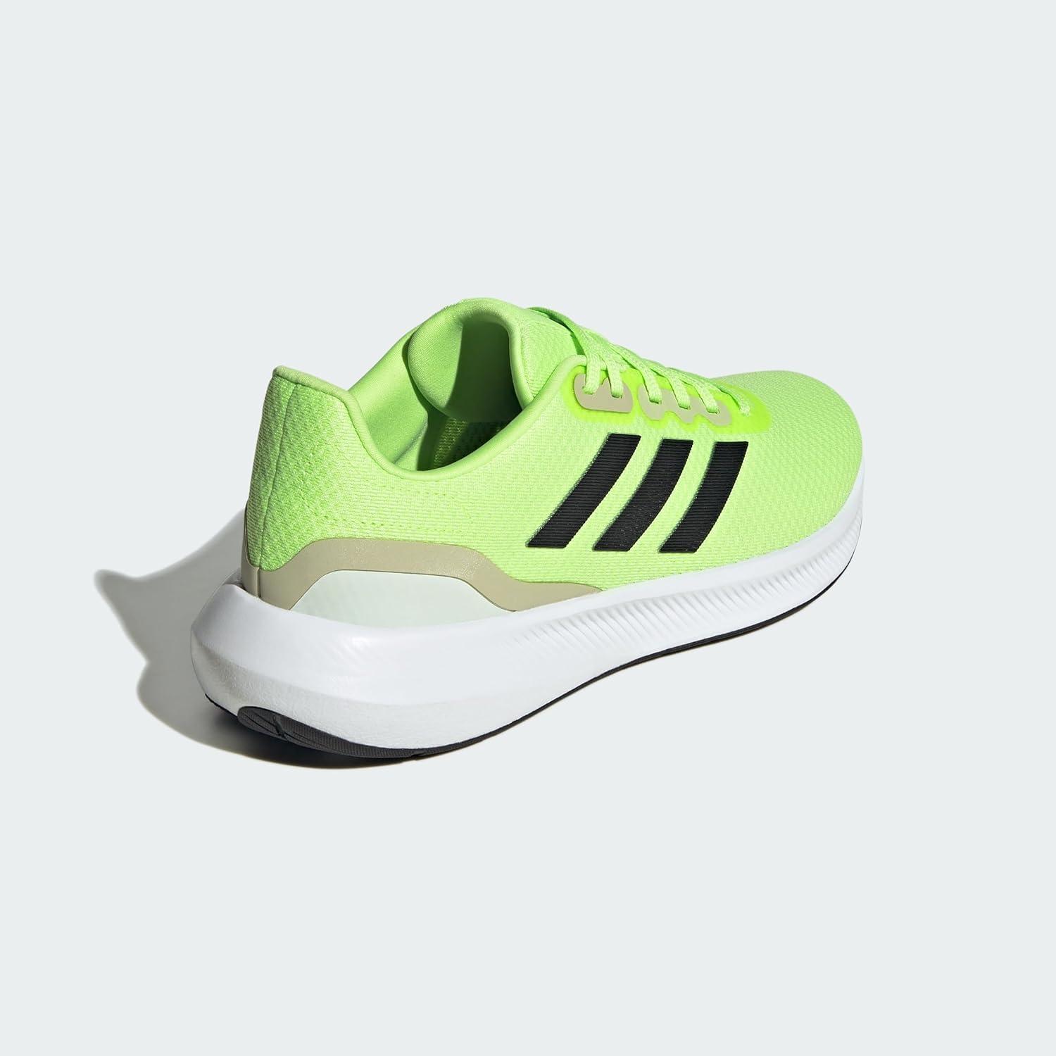 imageadidas Mens Run Falcon 30 ShoeGreen Spark Core Black Putty Grey