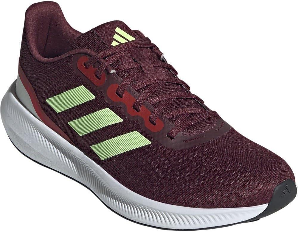 imageadidas Mens Run Falcon 30 ShoeShadow Red Green Spark Better Scarlet