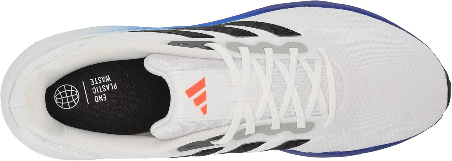 imageadidas Mens Run Falcon 30 ShoeWhiteBlackLucid Blue