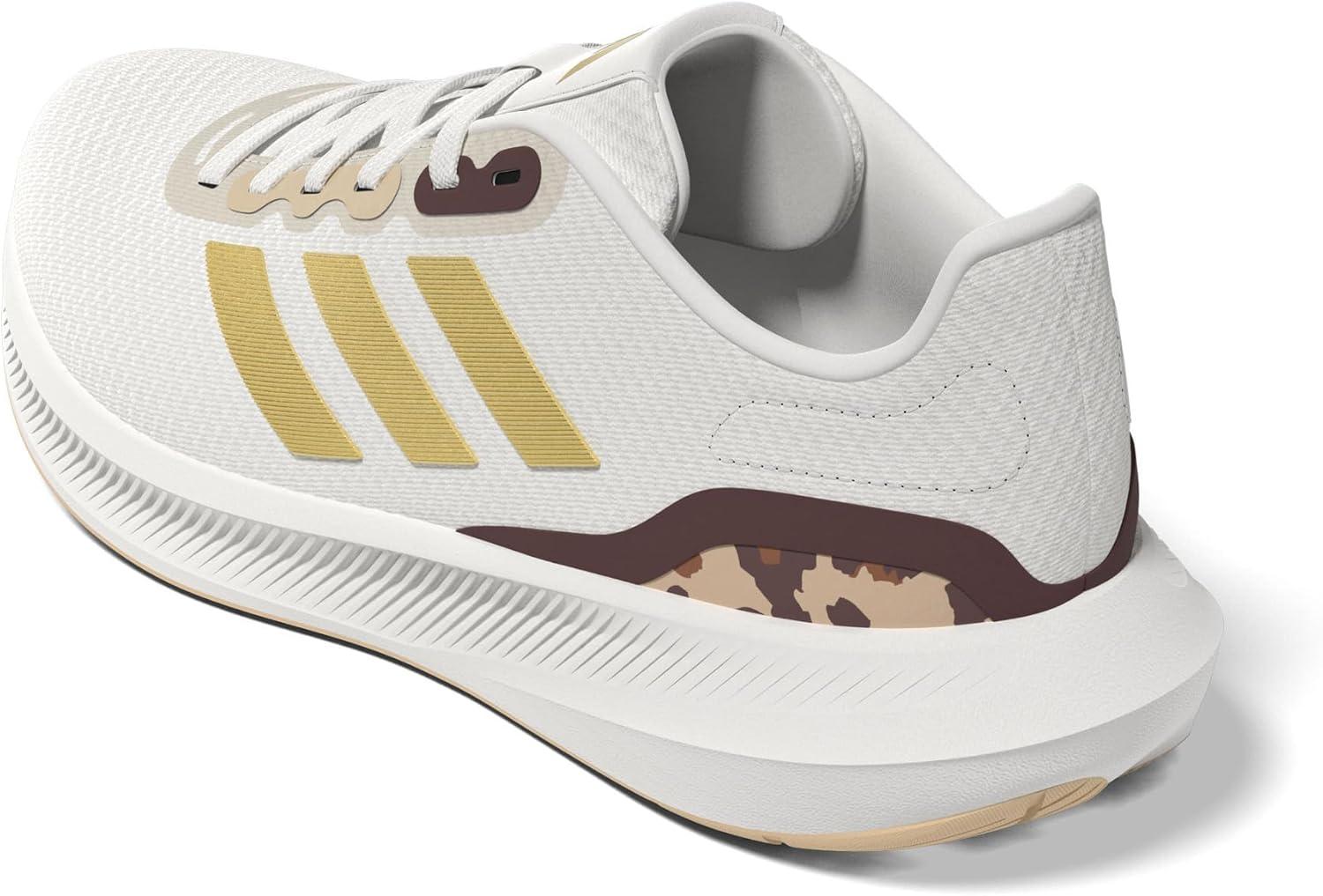 imageadidas Mens Run Falcon 30 ShoeWhiteGold MetallicMagic Beige