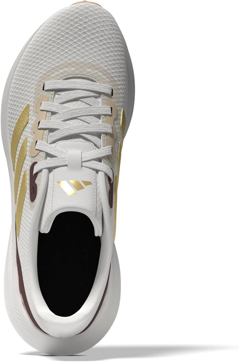 imageadidas Mens Run Falcon 30 ShoeWhiteGold MetallicMagic Beige