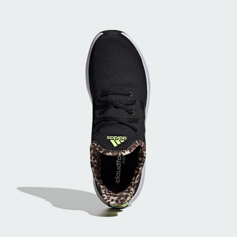 imageadidas Womens Cloudfoam Pure SneakerBlackBlackPulse Lime