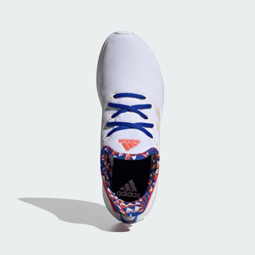 imageadidas Womens Cloudfoam Pure SneakerCloud WhiteBliss OrangeBright Red